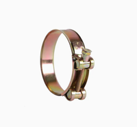 Collier de serrage industriel robuste anti-fuite à boulon unique et efficace