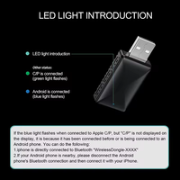 TrolinkTek TAB01 Caja Inteligente Inalámbrica Portátil para Auto con WiFi6 y Bluetooth 5.4 para Apple/Android CarPlay con Adaptadores de Música y Navegación