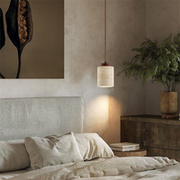 Wabi Sabi Droplight Jaune Pierre Suspension pour Restaurant Décor Long Chevet Salle À Manger Bureau Cuisine Îlot Éclairage Populaire