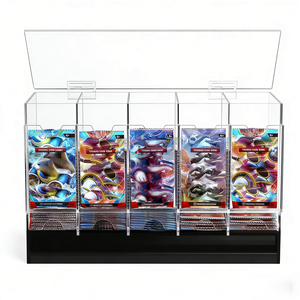 Exhibidor Acrílico Transparente de 3 Niveles para Cartas Coleccionables, Resistente al Agua, Ecológico, para Exhibición de Colecciones de Cartas - Product Image 1