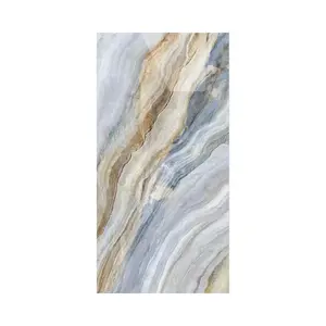 glossy white golden marble tile vitrified interior walls click and lock gold vein ceramic Carara floor marble tile