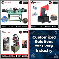 Mesin Rivet Otomatis Pneumatik Easytech OEM 2026 untuk Pengencangan Perangkat Keras Aluminium PEM Self Clinching Stud