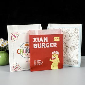 Eco-Friendly Aseptic Classic Square Sandwich Bags Heat Sealed Coated Paper Embossed Moisture Proof Customizable for Food Use - Product Image 1