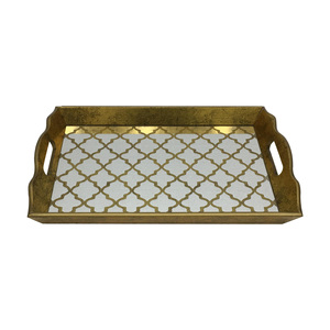 <span class=keywords><strong>Vassoio</strong></span> con manico in legno a <span class=keywords><strong>specchio</strong></span> stampato per la decorazione da tavola decorativa <span class=keywords><strong>oro</strong></span> vetro <span class=keywords><strong>specchio</strong></span> vintage <span class=keywords><strong>vassoio</strong></span> - Product Image 2