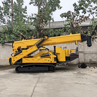 Mini-grue araignée de 5 tonnes à commande à distance pour le levage d'équipements de construction