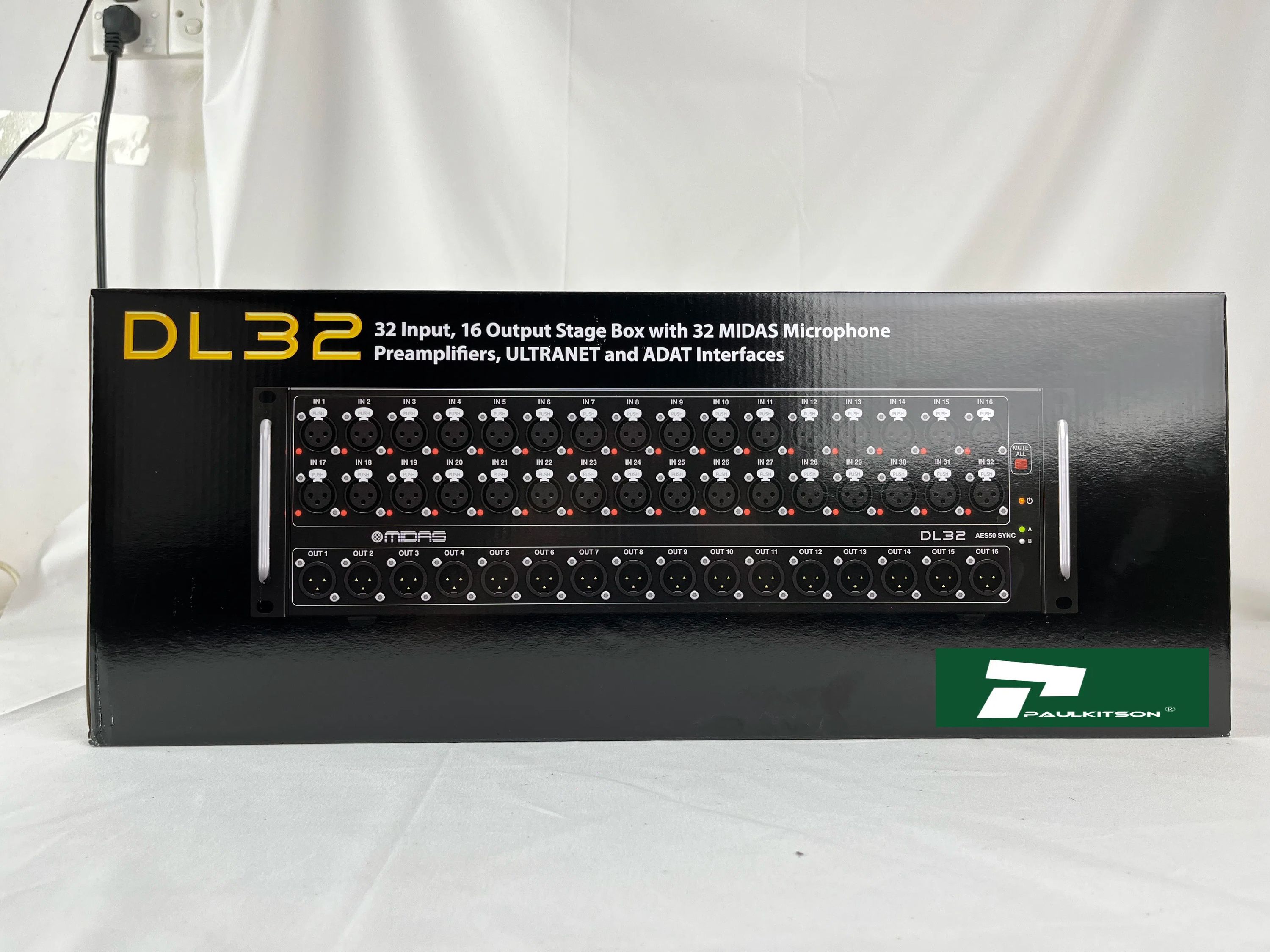 Paulkitson DL32 Stagebox - 32 Inputs, 16 Outputs PA System