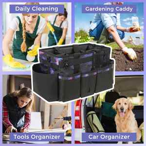 StarrySky Large <b>Cleaning</b> <b>Caddy</b> Bags <b>Cleaning</b> Supplies Organizer <b>with</b> <b>Handle</b> & Adjustable Shoulder Straps - Product Image 6