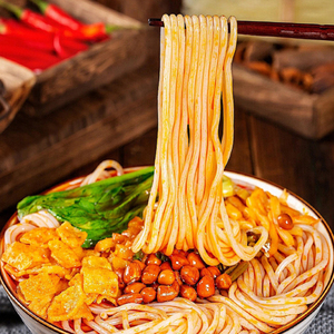 Nouilles Tian Xiaohua Luosifen aux escargots de rivière, version amidon de pomme de terre, 0% de matières grasses, instantanées, faites à la main, 8 garnitures, extra piquantes, parfumées - Product Image 2