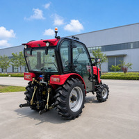 Traktor Mini Kompak Diesel 4WD 35HP 40HP 45HP Laris Manis untuk Kebun Buah, Kebun Anggur, dan Pekerjaan Kebun