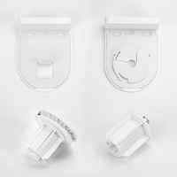 Kit de pièces de rechange pour stores enrouleurs métalliques 38 mm, support en U, embout, embrayage, design moderne, robuste, durable, blanc, 6,5 kg