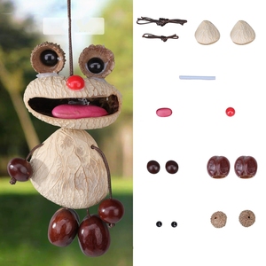 Wholesale DIY Natural Fruit Shell Pendant Handcrafted Doll Hanging Charm For Gift And Home Decoration - Product Image 6