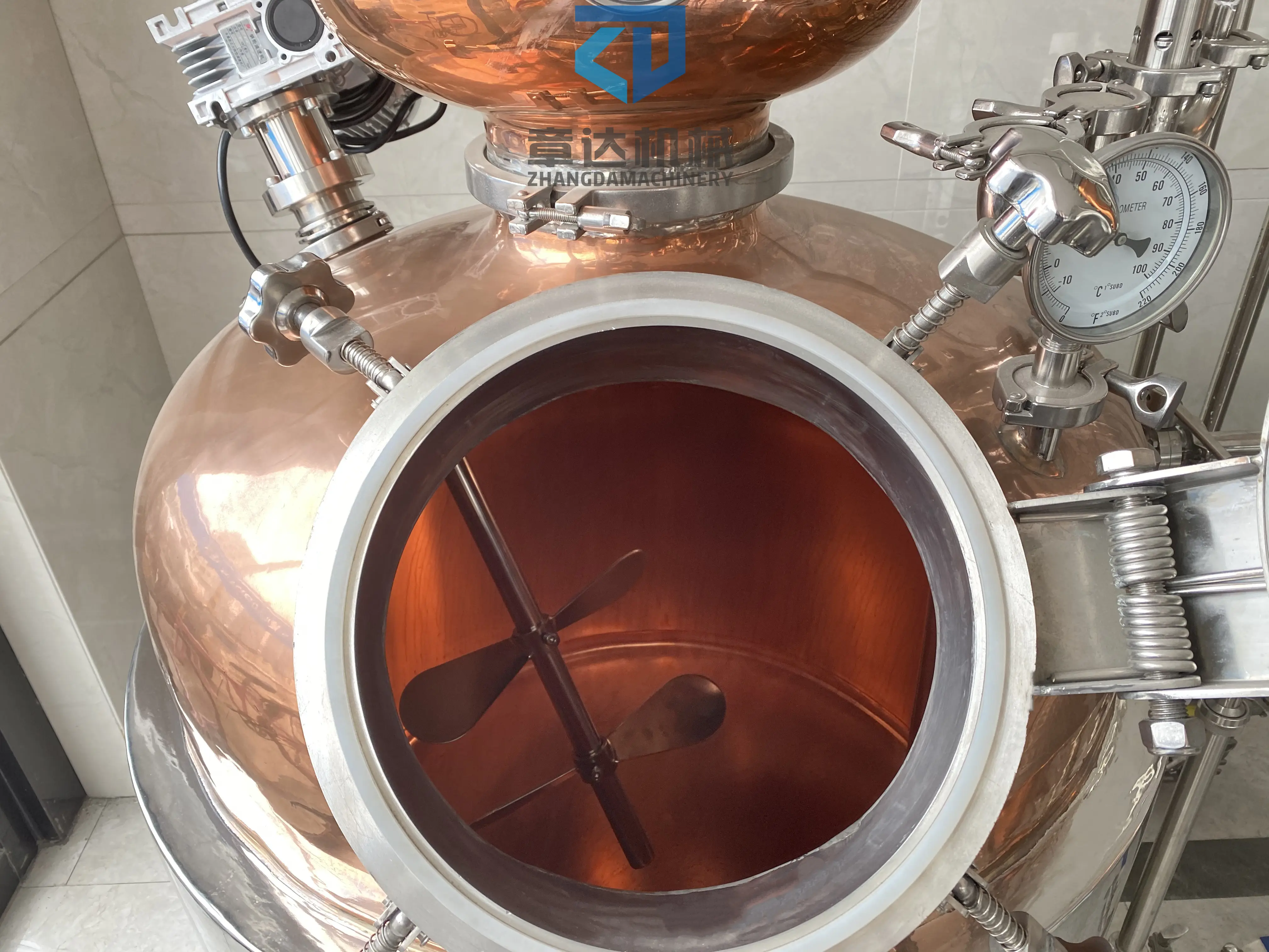 gin distiller whisky distiller with distillation column 500l copper distilling equipment for ethanol