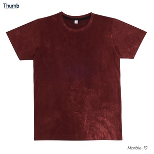 Áo Phông Nhuộm Màu Cà Vạt Cổ Điển Trống Màu Xanh Dương Áo Thi Đấu Thái Lan Tay Ngắn In Lụa 100% Cotton Thông Minh Thường - Product Image 5