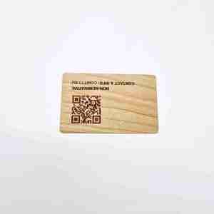 Không thấm nước biểu tượng tùy chỉnh khác nhau dày cắt laser trống bằng gỗ NFC thẻ kinh doanh RFID thẻ gỗ với NFC chip - Product Image 1