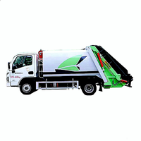 Camion poubelle à compression bidirectionnelle