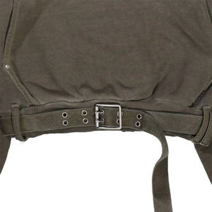 Sweat à capuche vintage en détresse 450 Gsm French Terry point épais sweat à capuche en métal unisexe coupe et coudre lavage à l'acide Patchwork sweats à capuche unisexe - Product Image 3