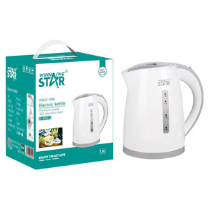 Winning Star Electric Kettle 1.8L White Stainless Steel UK EU Plug Household Use - Product Image 4