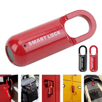 Mini-cadenas intelligent rechargeable sans clé à empreinte digitale pour armoire, casier, antivol, 10 groupes, pour bagages et valises