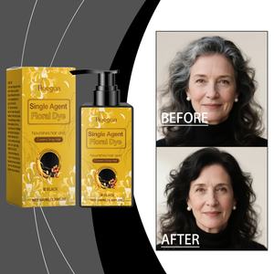 Tinte Permanente para el Cabello Negro Hoegoa en Crema con Extractos de Rosa, Canela y Sándalo para Cubrir las Canas, Tratamiento Nutritivo para el Cabello en Casa - Product Image 2