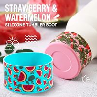 Botte en silicone avec couvercle en paille pour accessoires de coupe Stanley, manchon inférieur de bouteille d'eau à base de silicone pour gobelet de 40 oz 30 oz