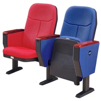 Chaise d'auditorium moderne à retour de ressort avec coque en PP de qualité supérieure et base en acier robuste, pliable pour l'école et l'hôpital