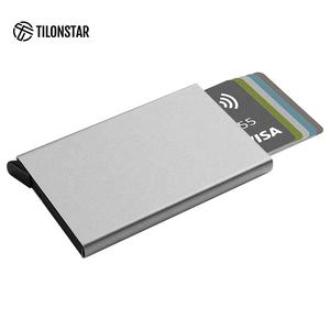 TILONSTAR TVC400 Personnalité Logo Personnalisé Minimaliste Pop Up Cas De Cartes De Visite En Aluminium RFID Blocage Porte-Cartes - Product Image 2