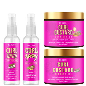 Shea Butter Curl Flan Hair Styling Gel de <span class=keywords><strong>rizos</strong></span> definidos <span class=keywords><strong>hidratados</strong></span> para cabello africano natural - Product Image 6