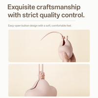 Étui de rangement suspendu pour sucette de poussette, sac de rangement portable anti-poussière en silicone en forme d'étoile pour sucette de bébé avec cordon