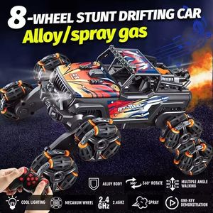 Nuevo y en Oferta, Auto de Acrobacias a Control Remoto 2980 <span class=keywords><strong>1</strong></span>:32 2.4G 4WD de 8 Ruedas, Todoterreno, con Pulverizador de Agua y Conducción Lateral - Product Image 2