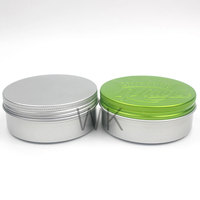 Nouvelle conception 2026 – Boîtes métalliques rondes vides en aluminium pour crème visage avec couvercle à vis