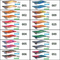 Japon YAMASHITA Leurre Artificiel Lumineux à Coulée Lente en Forme de Crevette Réfléchissante Série EGI-OH-K pour la Pêche au Calamar et au Seiche, Appât Vivant avec Hameçons