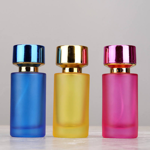 New Style Empty 50ml Cosmetic <b>Packaging</b> Bottle Colorful Frosted Refillable Perfume Glass Spray Bottle - Product Image 6