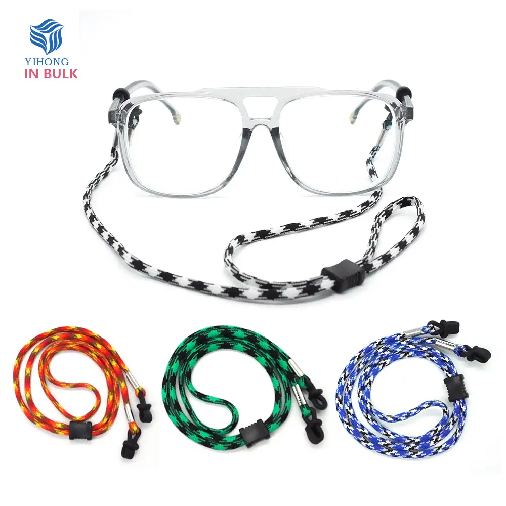 Amazon нескользящий регулируемый спортивный ремешок шнур веревка для шеи Веревка держатель для очков нейлоновый полиэстер очки солнцезащитные очки шнурок