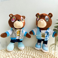 Peluche Kanye Teddy Bear avec nœud papillon, grand canapé, uniforme de mariage pour couple, peluche Kanye Teddy Bear, poupée Teddy Bear, cadeau pour enfants