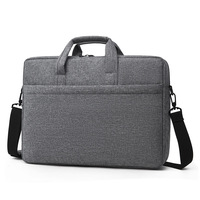 Sac à Ordinateur Portable de Haute Qualité en Nylon, Grande Capacité, 16 Pouces, Sac de Transport Noir, Fermeture Personnalisable, Sac Pas Cher