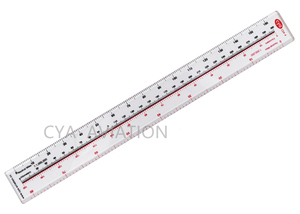 Escala central Leer respectivamente Kilómetros de 0 a 300km Regla de medición para minutos, segundos, metros, millas CYA - Product Image 3