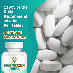 Tabletas de Magnesio de 500 mg de Marca Privada con Magnesio para la Salud Muscular y la Salud Ósea, Perlas de Magnesio - Product Image 4