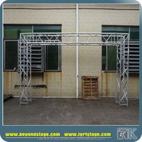 Estructura de armazón de tubo de marco de escenario de aluminio barato para altavoces line array