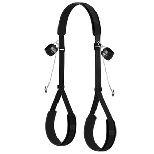 Ensemble d'accessoires de bondage : menottes et laisse, dispositifs de retenue BDSM, kit d'écartement sexuel, ensemble de sangles de positionnement avec pinces à tétons, pour couples fétichistes - Product Image 1
