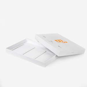 Logo UV Tùy Chỉnh Có Thể Tái Chế 2 Hộp Bìa Cứng Và Đế Hộp Quà Tặng Giấy Điện Thoại Màu Trắng - Product Image 5