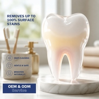 Dentifrice blanchissant OEM/ODM Optic White pour éliminer les taches, sans danger pour l'émail, adapté aux utilisateurs de café, de thé et de tabac, lot de 2 x 75 ml