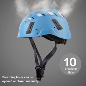 Professionele industriële veiligheidshelm Lichtgewicht ademende rotsklimhelm Duurzame beschermende uitrusting voor buitenavonturen - Product Image 4
