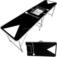 Table de bière pong pliable sur mesure, robuste, 8 pieds, portable, pliable, pour hayon de voiture