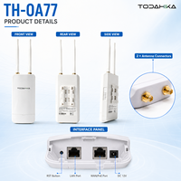 Punto de Acceso WiFi para Exteriores TODAHIKA TH-OA77 con Chipset Qualcomm AC1200, AP Inalámbrico de Doble Banda