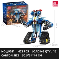 Robot intelligent technique JJ9021, jouets de construction télécommandés pour enfants, cadeaux pour garçons, ensembles de blocs de construction