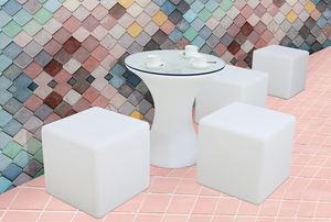 Décoration extérieure en plastique rechargeable, 16 couleurs changeantes, étanche, lumineux, rond, led, bar, <span class=keywords><strong>table</strong></span> <span class=keywords><strong>de</strong></span> cocktail, boîte <span class=keywords><strong>de</strong></span> nuit - Product Image 6