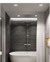 Spot lumineux LED encastrable pour le plafond, imperméable conforme à la norme IP65, éclairage d'intérieur, lumière à intensité réglable, idéal pour une salle de bain, 7/9/12/15w, ac 110/220V