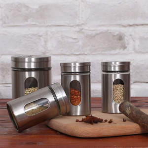 Wholesale New Kitchen <b>Spice</b> <b>Jar</b> Seasoning Box Storage Bottle <b>Jars</b> Transparent Salt and Pepper Cumin Powder Tools - Product Image 4