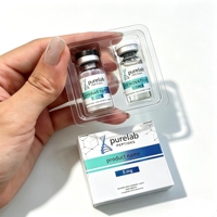 Autocollants holographiques mats non toxiques, autocollants de sécurité en peptides purs pour flacons de peptides Ruo de qualité laboratoire 3 ml et 10 ml