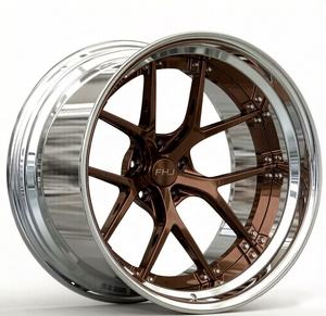 Roues forgées sur mesure FHJ en 2 parties, 18, 20, 22 pouces, 5X114.3, 5x130, 6x139.7, 5x112, 5x120 pour BMW, Benz, Land Rover, Luxury 911, <span class=keywords><strong>Lamborghini</strong></span> - Product Image 1